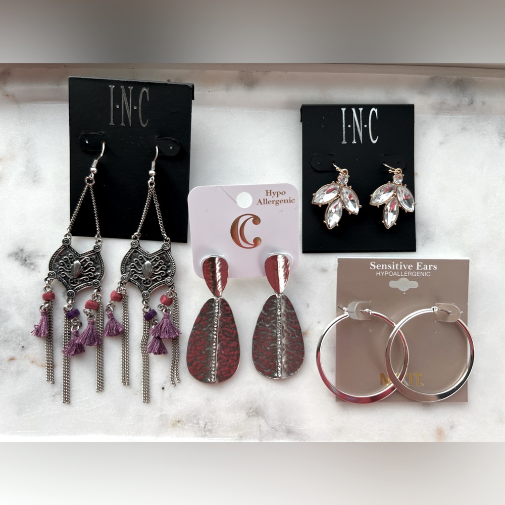 BUNDLE four Pair earring bundle. Perfect for summer!